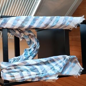 Blue/White Stripe Silpada Scarf